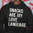 Snacks Are My Love Language Valentines Day Toddler Hoodie Unique Gifts