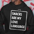 Snacks Are My Love Language Valentines Day Toddler Kid Hoodie Unique Gifts