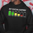 My Social Battery Low Energy Anti Social Introvert Hoodie Unique Gifts