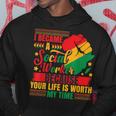 Social Work Junenth Black History Social Worker Hoodie Unique Gifts