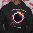 Solar Eclipse 2024 4824 Totality Event Watching Souvenir Hoodie Personalized Gifts