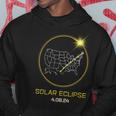 Solar Eclipse 2024 America Totality Path Map April 08 2024 Hoodie Unique Gifts