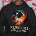 Solar Eclipse 2024 Apparel Pig Wearing Solar Eclipse Glasses Hoodie Funny Gifts