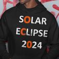 Solar Eclipse 2024 Event Distressed Hoodie Personalized Gifts