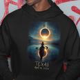 Solar Eclipse 2024 Lake Reflections Texas Solar Eclipse Hoodie Unique Gifts