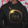 Solar Eclipse 2024 State Ohio Total Solar Eclipse Hoodie Unique Gifts