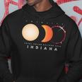 Solar Eclipse 2024 Total Eclipse Indiana America Graphic Hoodie Personalized Gifts