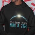 Solar Eclipse 40824 Totality 2024 Astronomy Blue Grunge Hoodie Unique Gifts