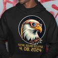 Solar Eclipsetwice In Lifetime 2024 Solar Eclipse Bald Eagle Hoodie Unique Gifts