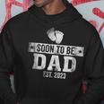 Soon To Be Dad Est 2023 Loading Bar Vintage Retro New Daddy Hoodie Unique Gifts
