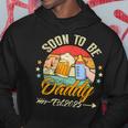 Soon To Be Daddy 2025 First Time Daddy 2025 Retro New Dad Hoodie Unique Gifts