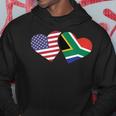 South Africa Usa Flag Heart South African American Hoodie Unique Gifts