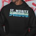 St Moritz Ski Illustration Retro Vintage St Moritz Hoodie Lustige Geschenke