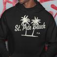 St Pete Beach Florida Vintage 70S Palm Trees Graphic Hoodie Unique Gifts