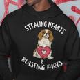 Stealing Hearts Blasting Farts Cavalier King Charles Spaniel Hoodie Unique Gifts