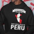 Stimme Sagt Mir Dass Ich Nach Peru Peru Gehen Muss Kapuzenpullover Lustige Geschenke