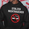 Stolzer Nichtraucher Smoking Aufhörhör Stolzer Hoodie Lustige Geschenke