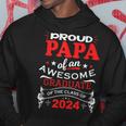 Stolzer Papa Einer Tollen Graduate Class Of 2024 Kapuzenpullover Lustige Geschenke