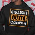 Straight Outta Canton Ohio Usa Retro Distressed Vintage Hoodie Unique Gifts