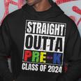 Straight Outta Pre-K School Graduation Class Of 2024 Hoodie Funny Gifts