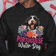 Sunset Retro Portuguese Water Dog Pet Paw Hoodie Unique Gifts