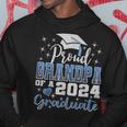 Super Proud Grandpa Of 2024 Graduate Awesome Family College Hoodie Unique Gifts