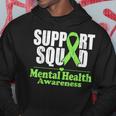 Support Squad Mental Health Awareness Green Ribbon Hoodie Funny Gifts
