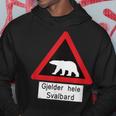 Svalbard Polar Bear Sign Gjelder Hele Spitsbergen Norway Hoodie Lustige Geschenke