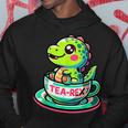 Tea-Rex Cute T-Rex Dinosaur Lover Kawaii Dino Hoodie Unique Gifts