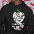 Teachers Are Worth It Red For Ed Hoodie Personalized Gifts
