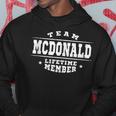 Team Mcdonald Lifetime Member Proud Family Name Surname Hoodie Funny Gifts