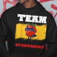 Team Strawberry Healthy Superhero Good Food Hoodie Unique Gifts
