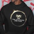 Temple Texas Solar Eclipse 8 April 2024 Souvenir Hoodie Personalized Gifts