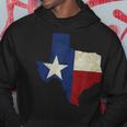 Texas State Map Flag Distressed Hoodie Unique Gifts