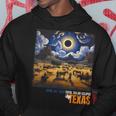 Texas Total Solar Eclipse Retro April 8 2024 Astronomy Hoodie Unique Gifts