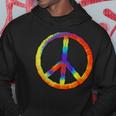 Tie Dye Peace Sign Peace Love Happiness Hoodie Unique Gifts