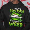 Todays Good Mood Is Sponsored By Weed Day Smoking Sexy Lips Hoodie Unique Gifts