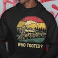 Who Tooted Train Lover Boys Collector Railroad Hoodie Funny Gifts