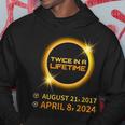 Total Solar Eclipse 2024 April 8 America Totality Spring Hoodie Unique Gifts