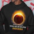 Total Solar Eclipse 2024 Indiana April 8 America Totality Hoodie Personalized Gifts