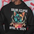 Total Solar Eclipse April 8 2024 French Bulldog Hoodie Funny Gifts
