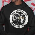 Total Solar Eclipse April 8 2024 Ram Watching Eclipse Hoodie Unique Gifts