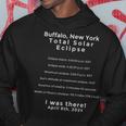 Total Solar Eclipse Buffalo Ny New York 2024 Commemorative Hoodie Funny Gifts