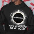 Total Solar Eclipse Plattsburgh New York 2024 Totality Hoodie Unique Gifts
