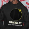Total Solar Eclipse Syracuse 2024 New York Syracuse Eclipse Hoodie Personalized Gifts