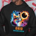 Totality Total Solar Eclipse 2024 Ohio Corgi Dog Hoodie Unique Gifts