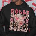 Trendy Dolly First Name Guitar Pink Cowgirl Western Hoodie Funny Gifts