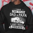 Two Titles Dad Papa Grandpa Fathers Day Birthday Christmas Hoodie Unique Gifts