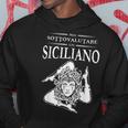 Never Underestimate A Sicilian Trinacria Sicilia Heraldik Hoodie Unique Gifts