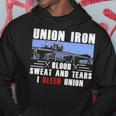 Union Iron Blood Sweat And Tears I Bleed Union Hoodie Unique Gifts